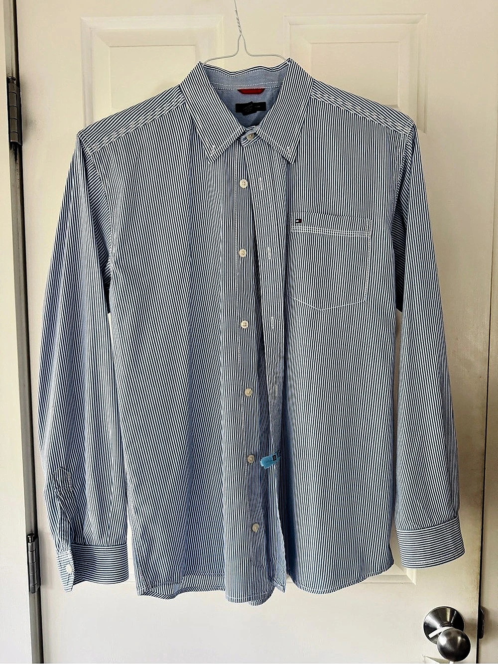 Youth XL - Dry cleaned and ready to wear - Tommy Hilfiger Striped Button Down.